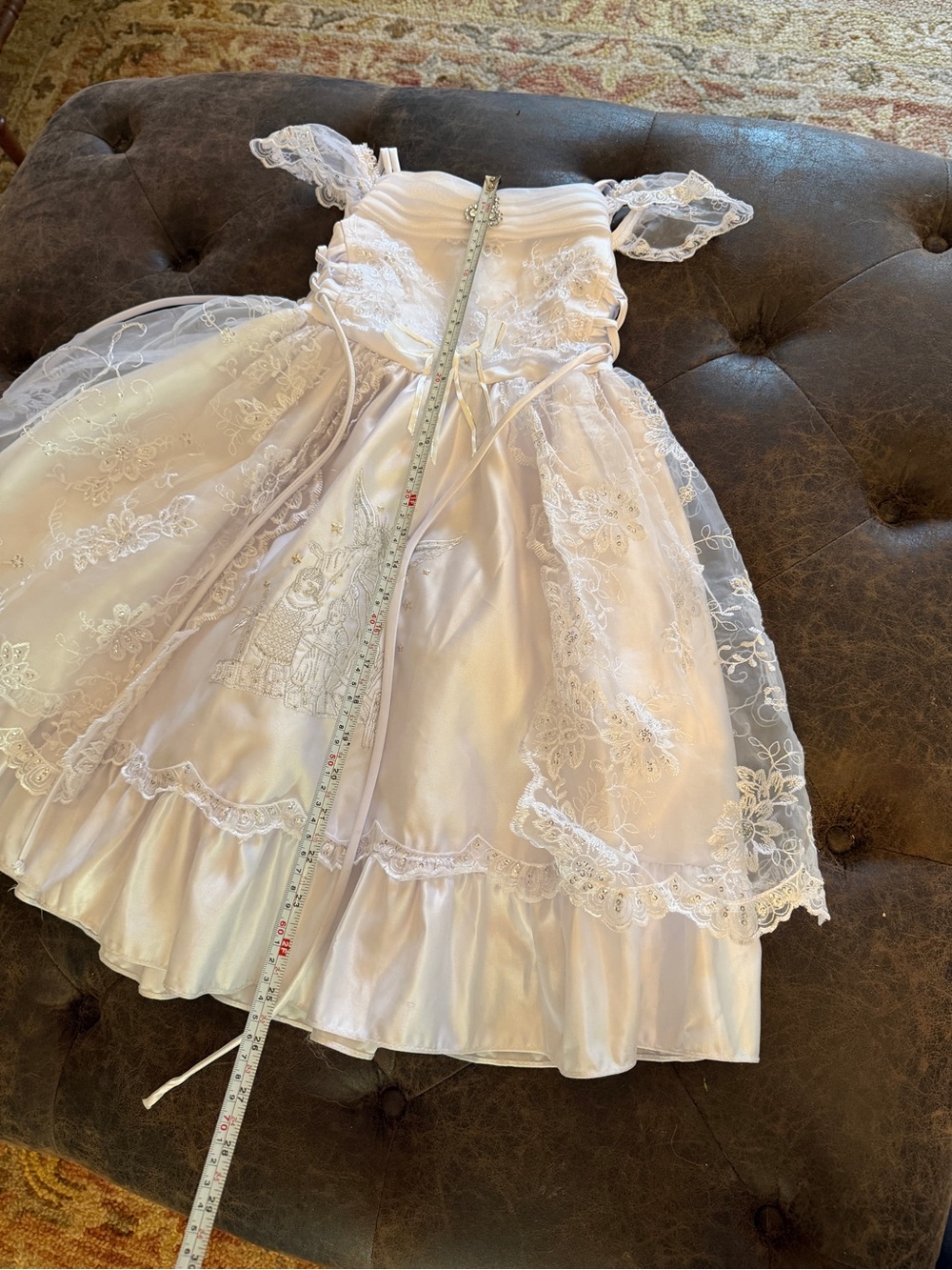 Girls formal baptism dress of first communion dress - Picture 10 of 11